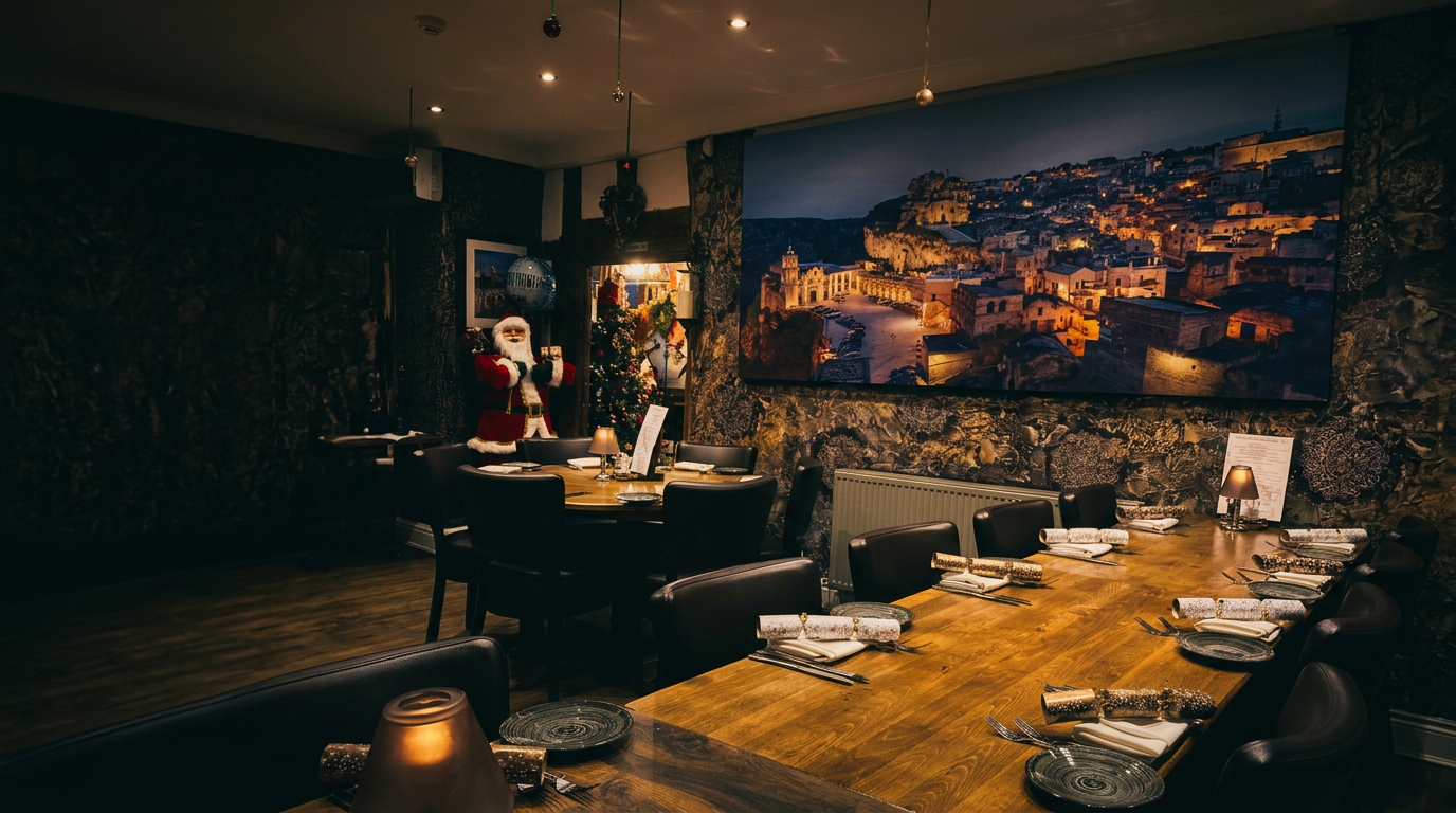 Christmas dining at Caravelli
